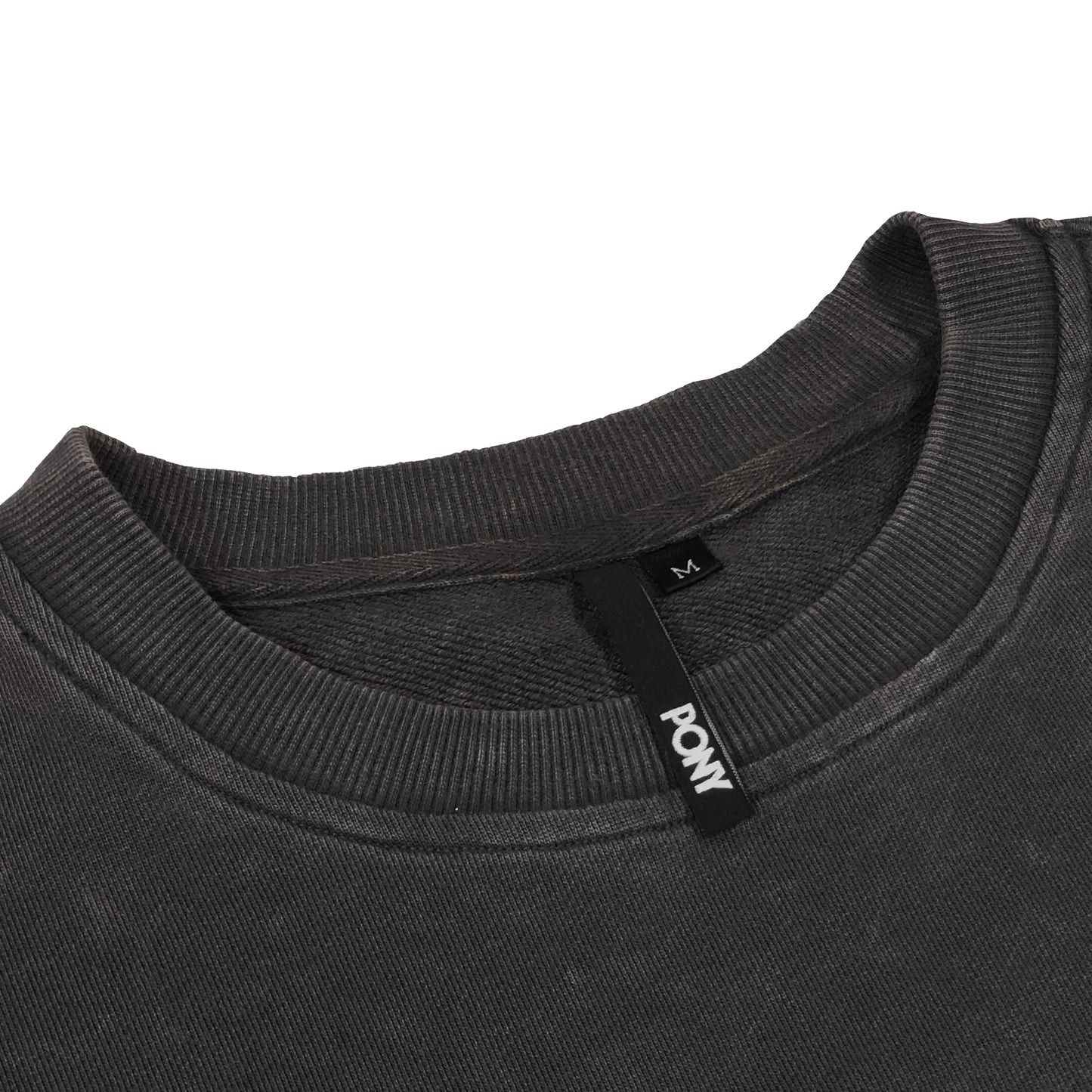 CLASSICS DARK GREY (WASHED) CREW NECK SWEATSHIRT